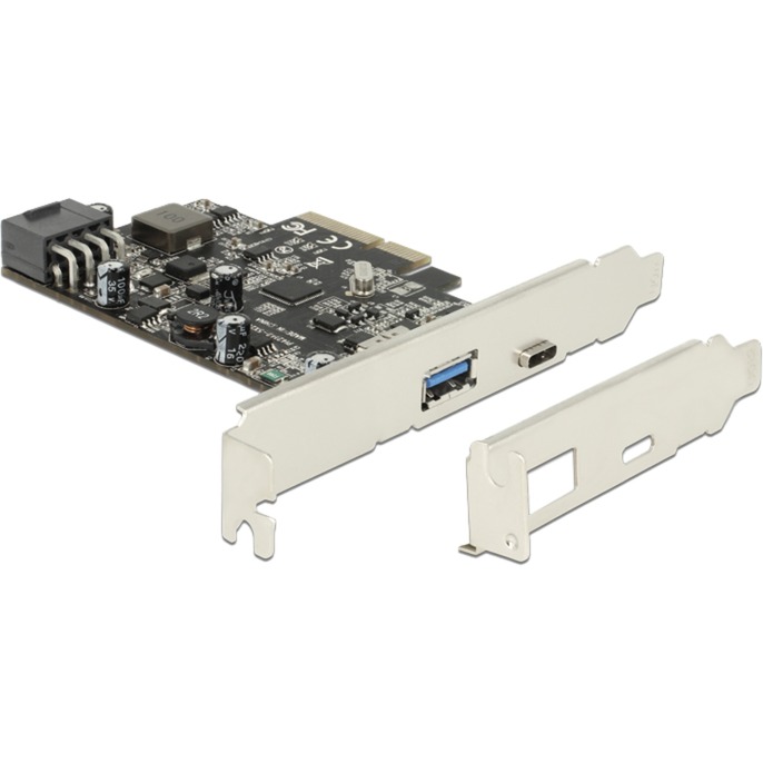 Delock PCIe x4 >1x USB C+ 1x USB 3.1 A, Adapter | 04043619896066 Delock PCIe x4 >1x USB C+ 1x USB 3.1 A, Adapter | 04043619896066
