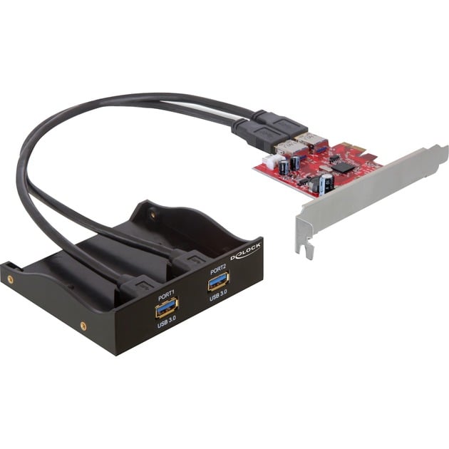 Delock USB 3.0 Front Panel 2-Port inkl. PCI Express Card, Controller | 04043619617753 Delock USB 3.0 Front Panel 2-Port inkl. PCI Express Card, Controller | 04043619617753