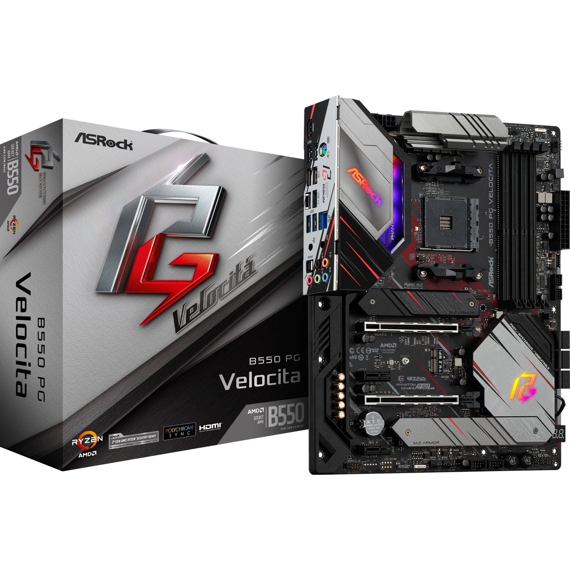 ASRock B550 PG Velocita, Mainboard | 04710483931550 ASRock B550 PG Velocita, Mainboard | 04710483931550