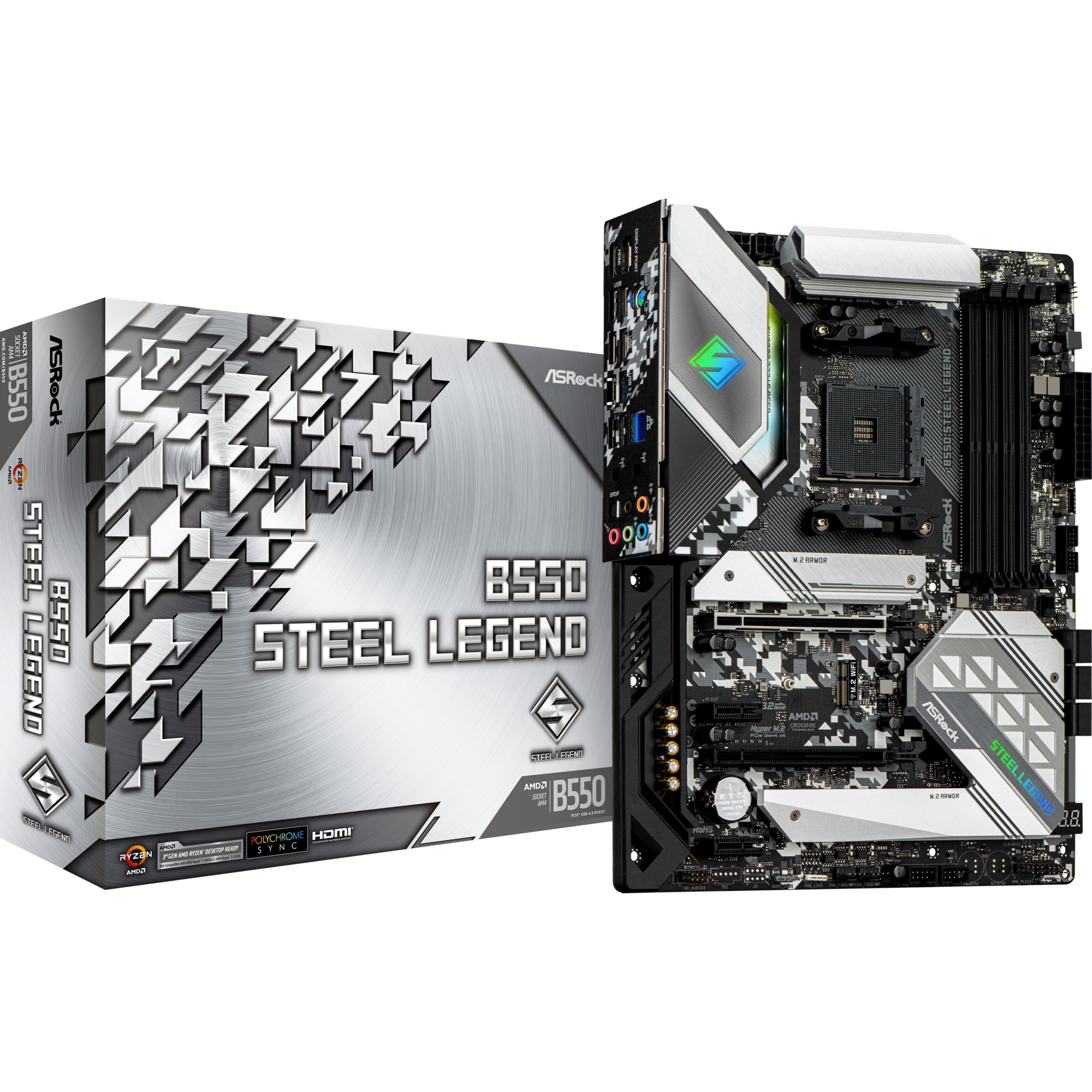 ASRock B550 Steel Legend, Mainboard | 04710483931574 ASRock B550 Steel Legend, Mainboard | 04710483931574