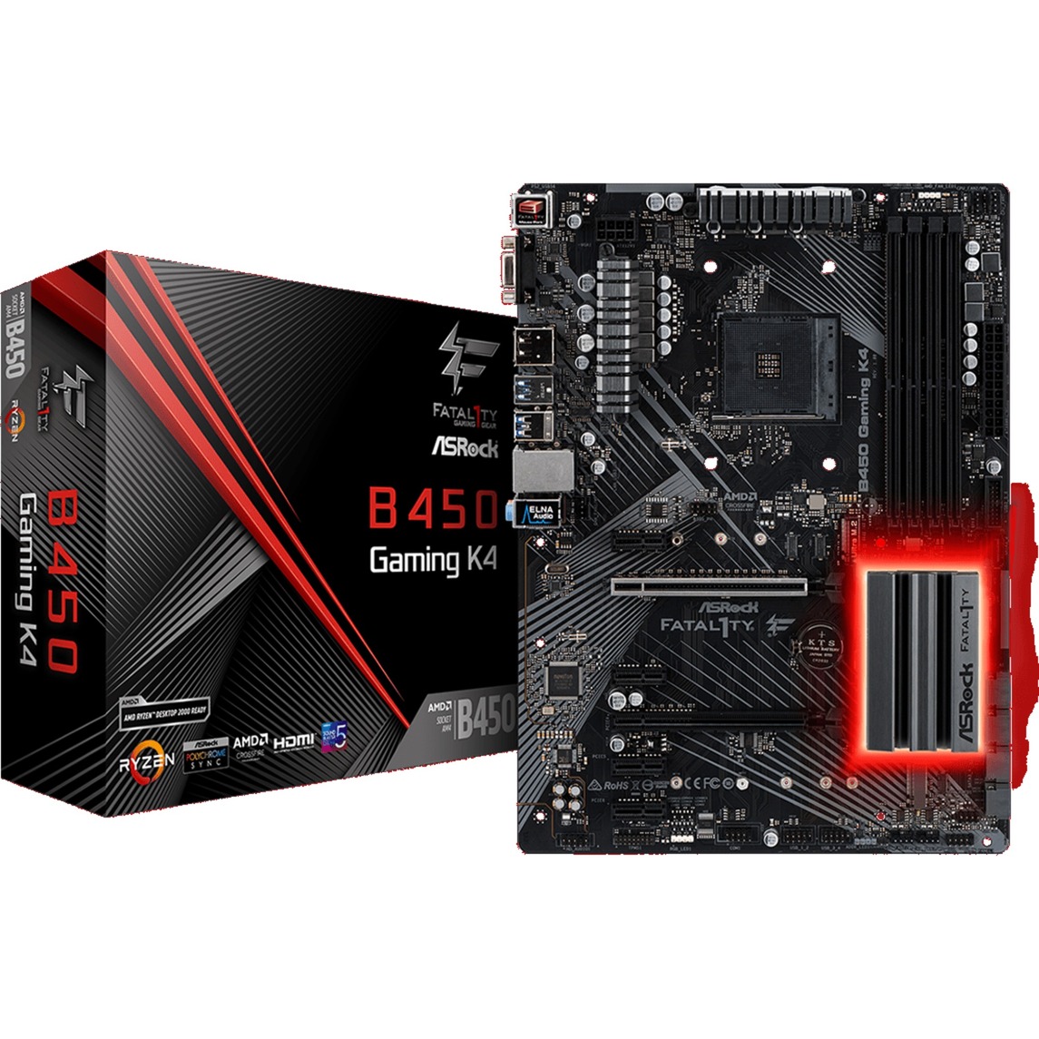 ASRock Fatal1ty B450 Gaming K4, Mainboard | 04717677336245 ASRock Fatal1ty B450 Gaming K4, Mainboard | 04717677336245