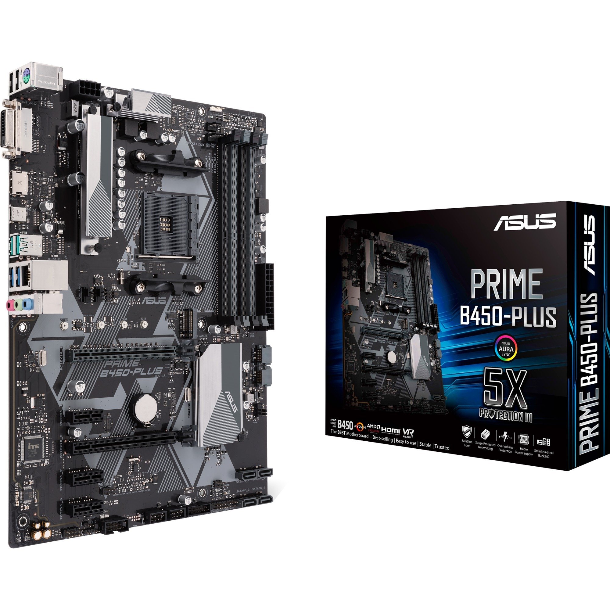 Asus PRIME B450-PLUS, Mainboard | 04718017075671 Asus PRIME B450-PLUS, Mainboard | 04718017075671