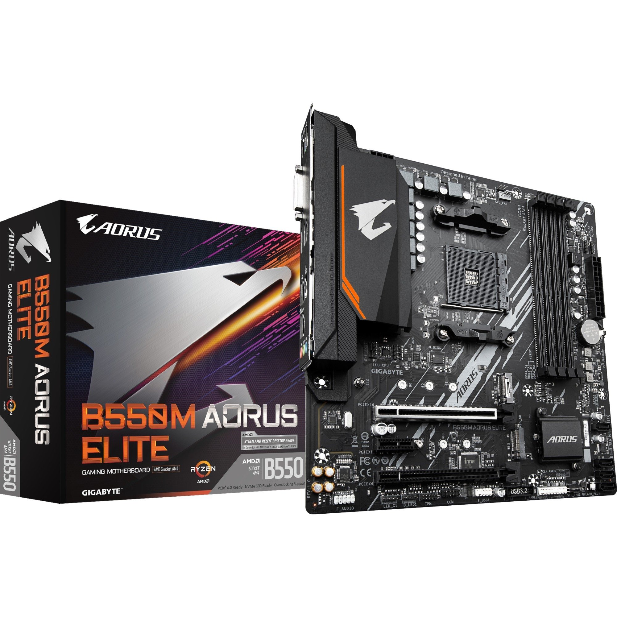 Gigabyte B550M AORUS ELITE, Mainboard | 04719331809546 Gigabyte B550M AORUS ELITE, Mainboard | 04719331809546
