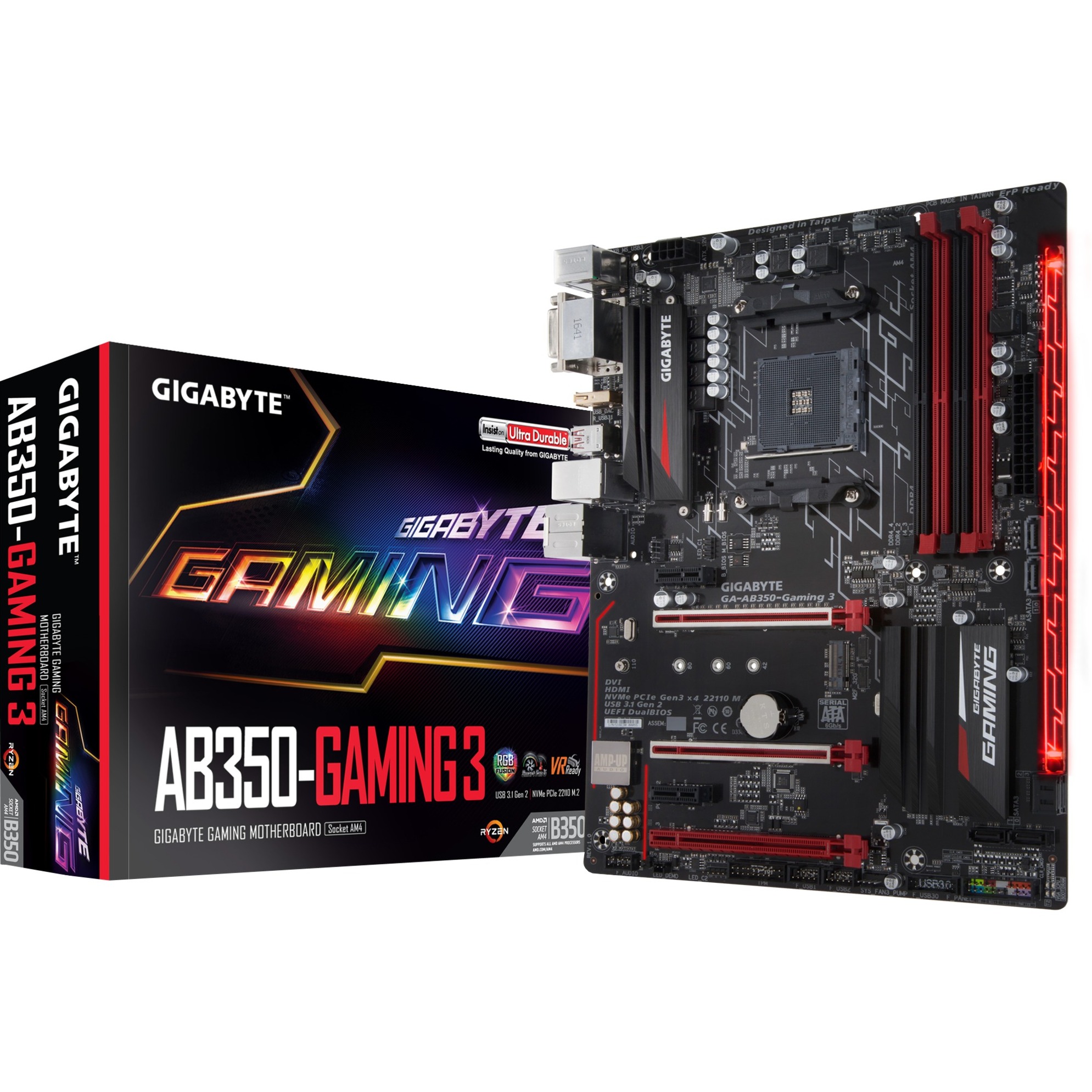 GIGABYTE GA AB350 Gaming 3 Mainboard GIGABYTE GA AB350 Gaming 3 Mainboard gregr1