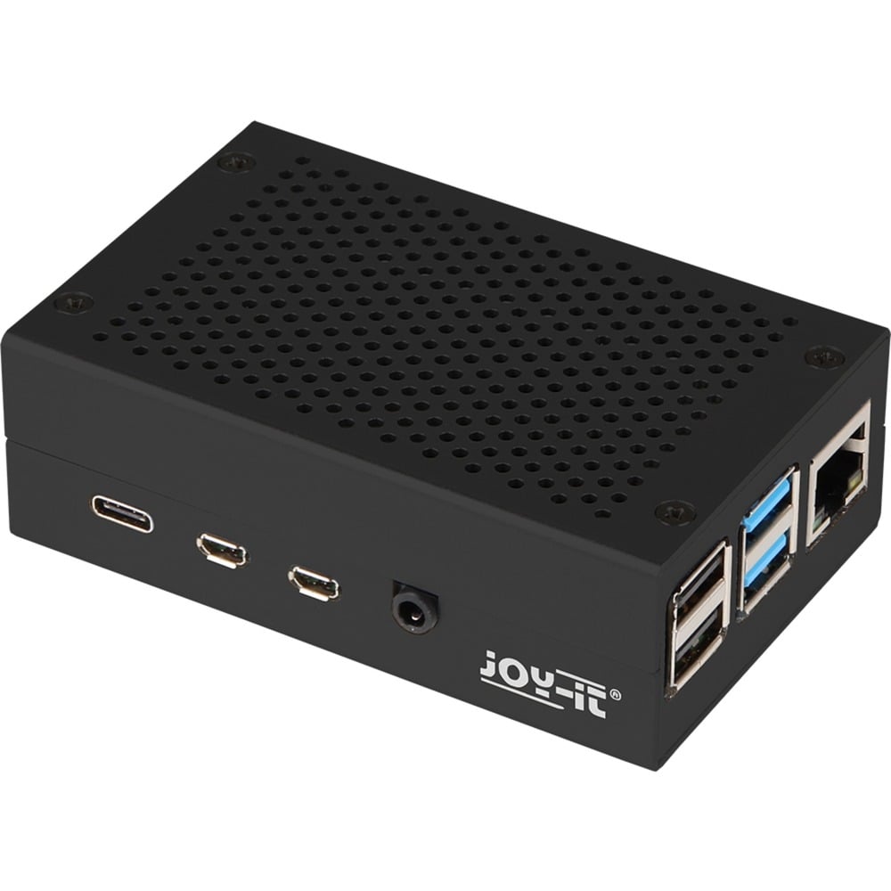 JOY-IT Aluminiumgehäuse für Raspberry Pi 4 B | 04250236819389