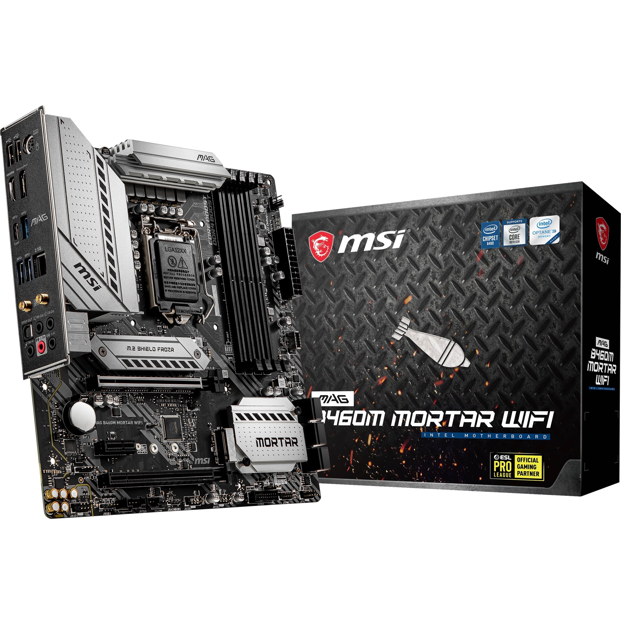 MSI MAG B460M MORTAR WIFI, Mainboard | 04719072725037 MSI MAG B460M MORTAR WIFI, Mainboard | 04719072725037