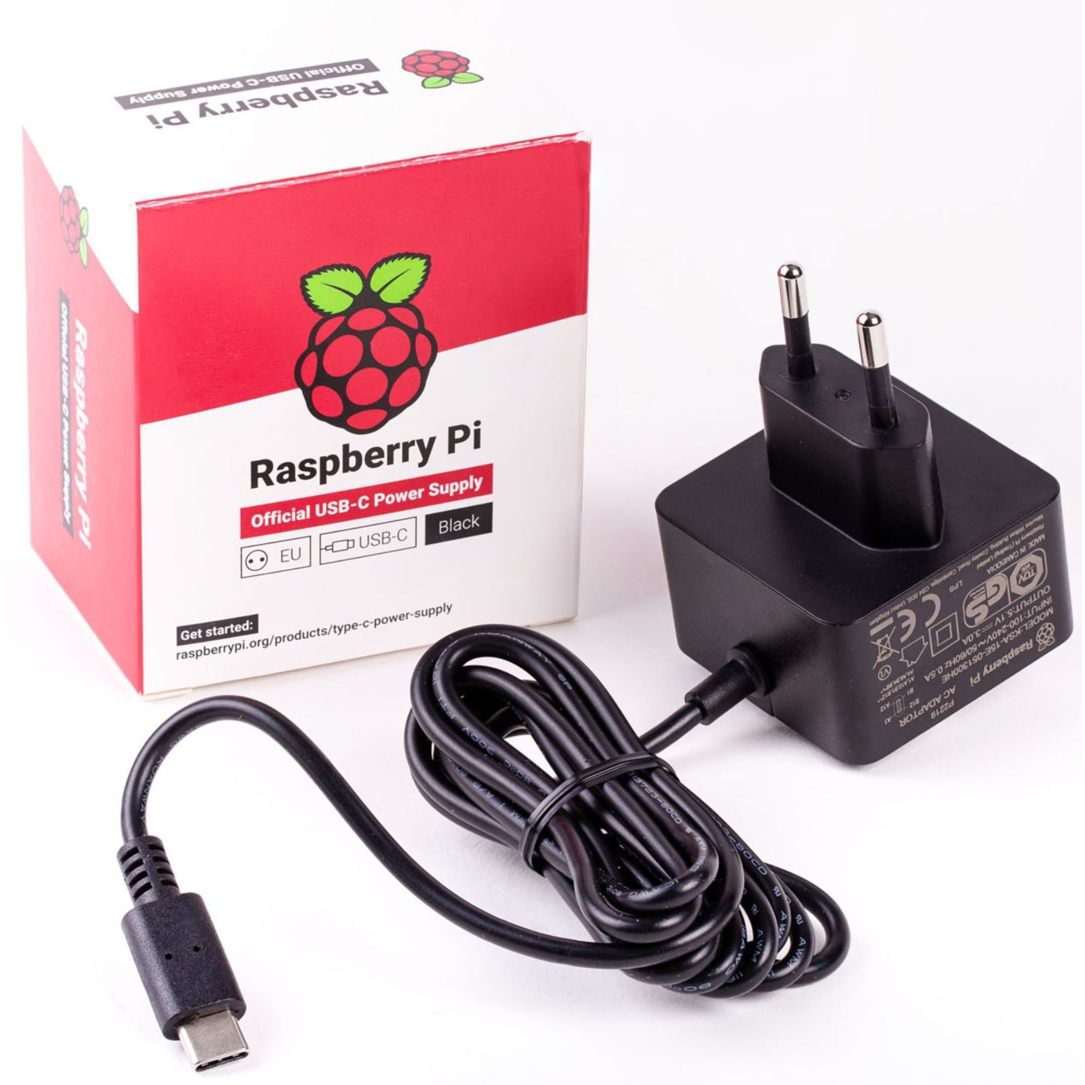 Offizielle Black Raspberry Pi 5.1V/3A PSU, Netzteil