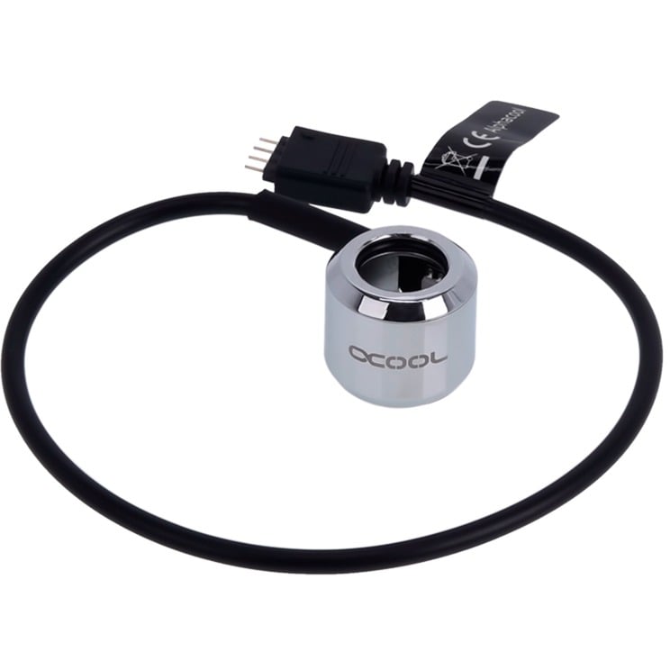 Alphacool Aurora HardTube LED Ring 13mm Chrome – RGB, LED-Streifen | 04250197153539 Alphacool Aurora HardTube LED Ring 13mm Chrome – RGB, LED-Streifen | 04250197153539