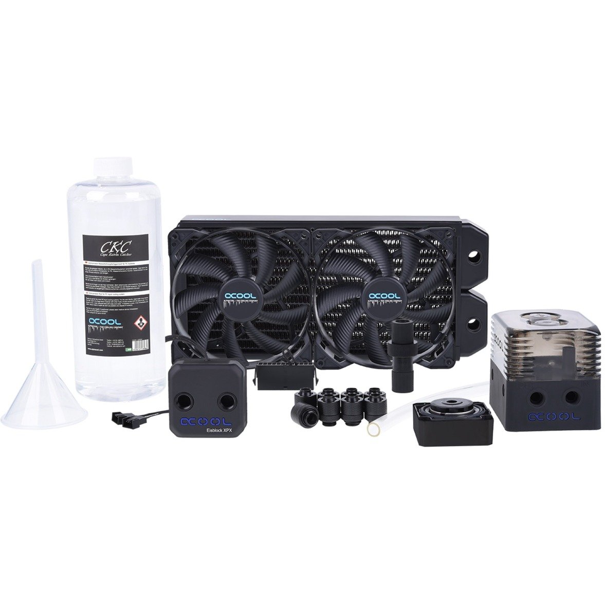 Alphacool Eissturm Hurricane Copper 45 2x140mm, Wasserkühlung | 04250197113458 Alphacool Eissturm Hurricane Copper 45 2x140mm, Wasserkühlung | 04250197113458