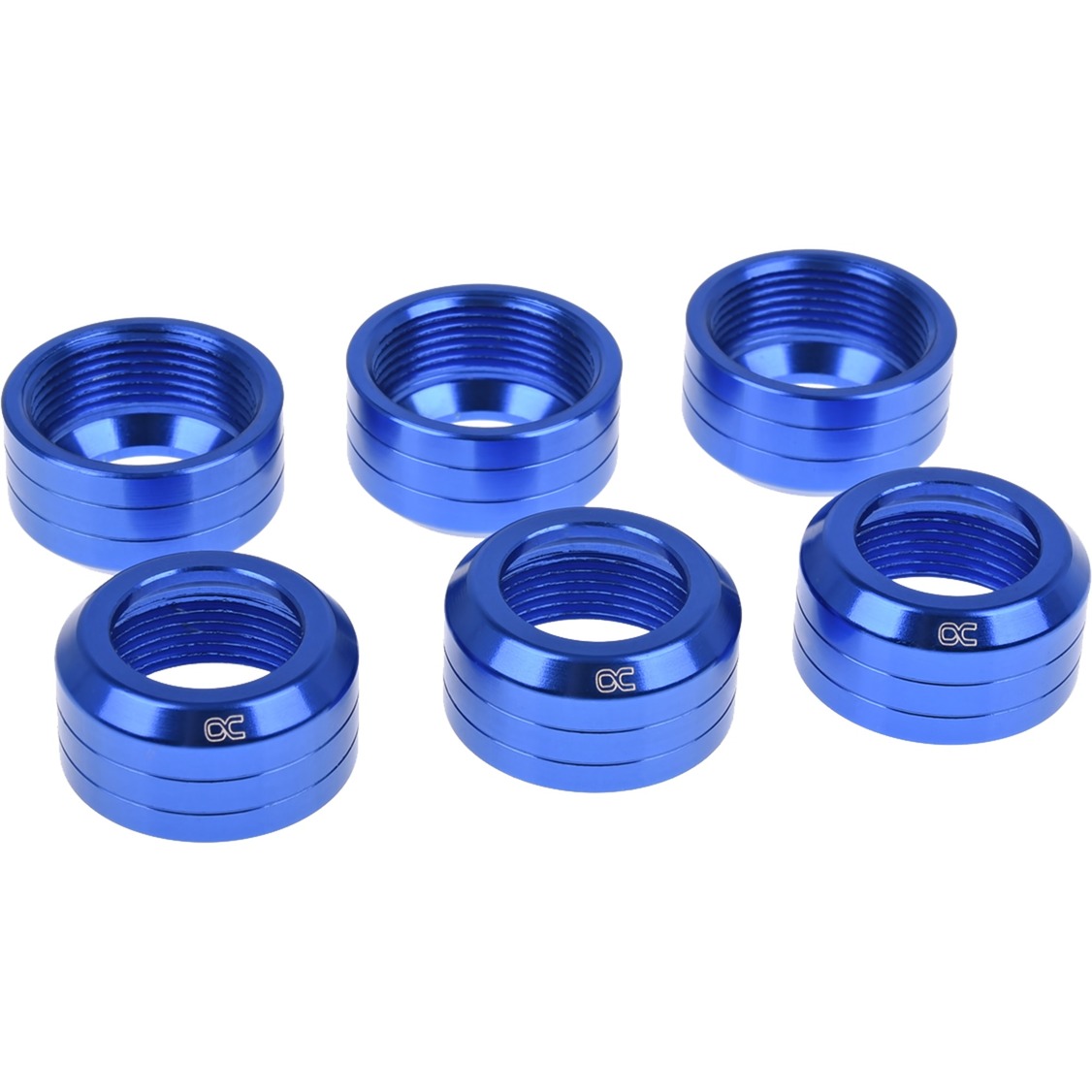 Alphacool Eiszapfen 13mm HardTube Überwurfmutter Modding Pack 6 | 04250197174121 Alphacool Eiszapfen 13mm HardTube Überwurfmutter Modding Pack 6 | 04250197174121