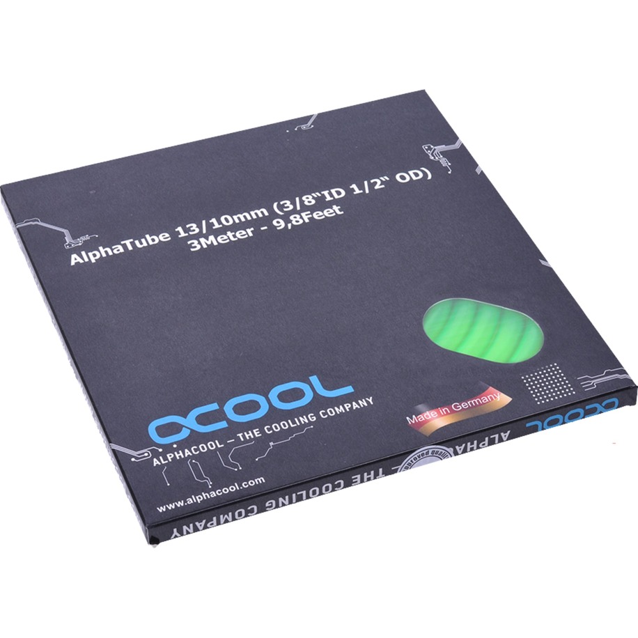 Alphacool Schlauch AlphaTube HF 13/10 (3/8″ID) – UV Grün 3m | 04250197184151 Alphacool Schlauch AlphaTube HF 13/10 (3/8″ID) – UV Grün 3m | 04250197184151