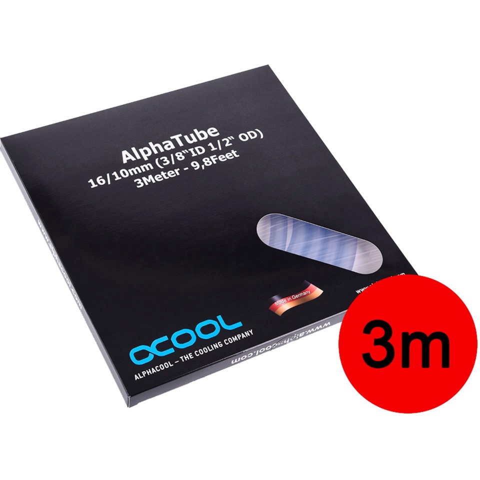 Alphacool Schlauch AlphaTube HF 16/10 (3/8″ID) – Klar 3m | 04250197185752 Alphacool Schlauch AlphaTube HF 16/10 (3/8″ID) – Klar 3m | 04250197185752