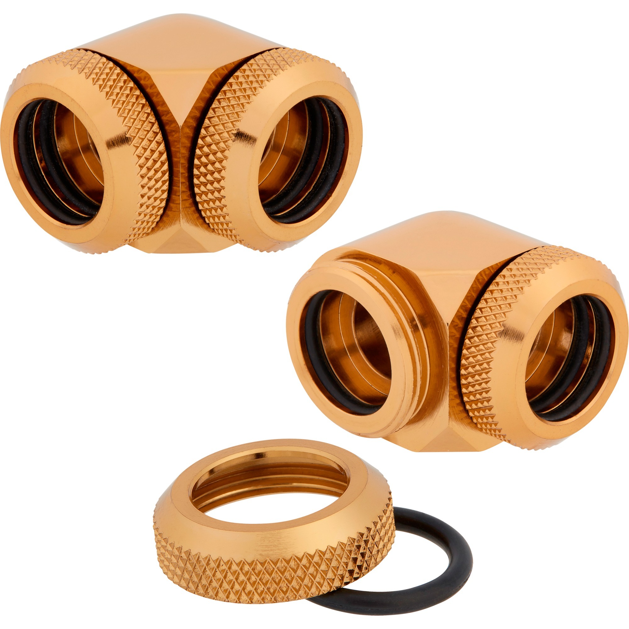 Hydro X Series XF Hardline-90°-Armatur, AD 14 mm, Doppelpack, Verbindung