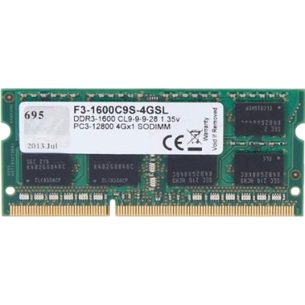 G.Skill SO-DIMM 4 GB DDR3-1600 , Arbeitsspeicher | 04711148592000 G.Skill SO-DIMM 4 GB DDR3-1600 , Arbeitsspeicher | 04711148592000