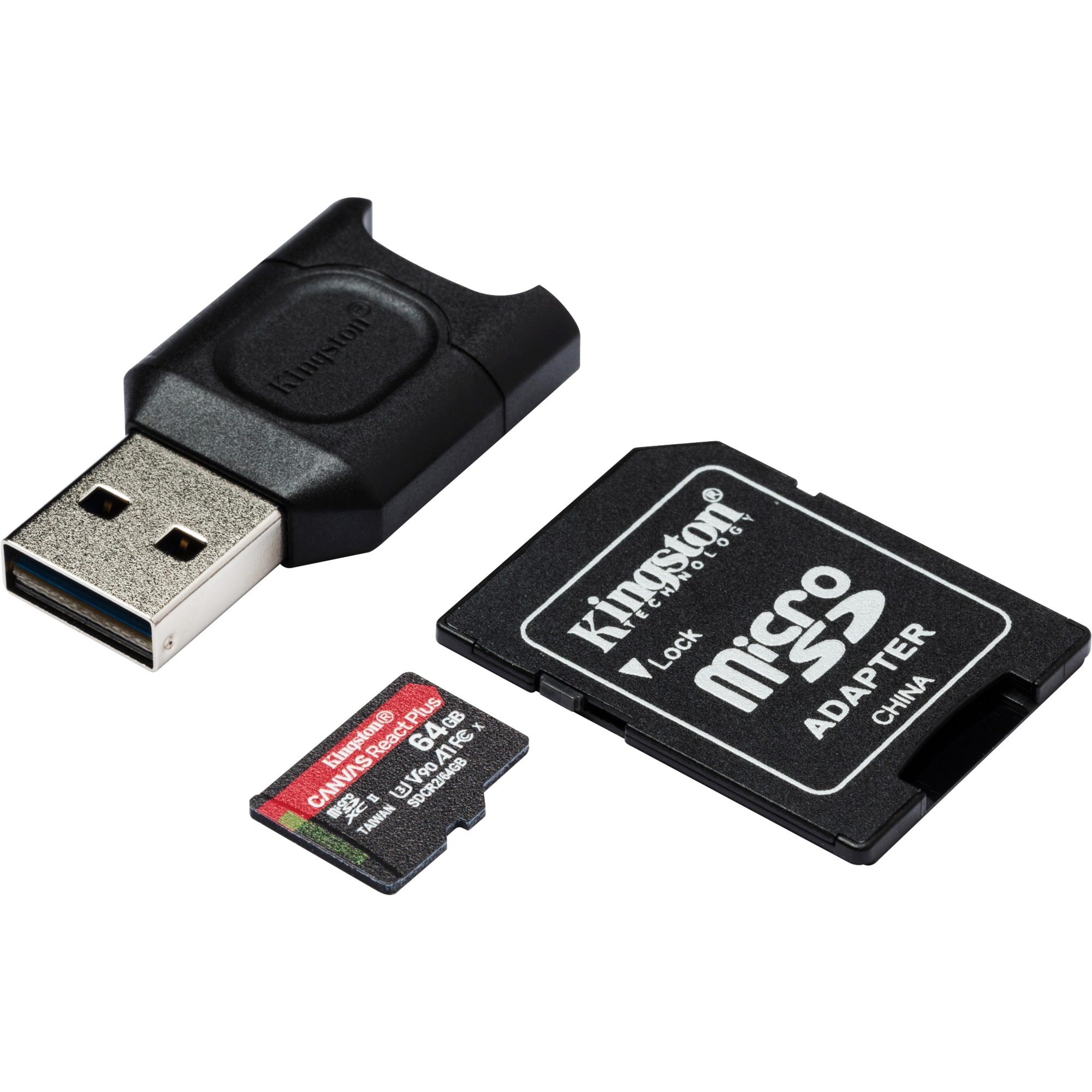 Kingston Canvas React Plus 64 GB microSDXC, Speicherkarte | 00740617303315 Kingston Canvas React Plus 64 GB microSDXC, Speicherkarte | 00740617303315