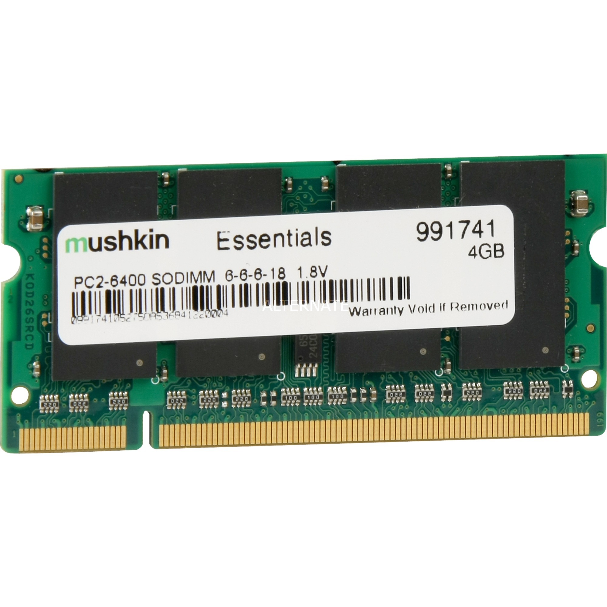 Mushkin SO-DIMM 4 GB DDR2-800 , Arbeitsspeicher | 00873648000462 Mushkin SO-DIMM 4 GB DDR2-800 , Arbeitsspeicher | 00873648000462
