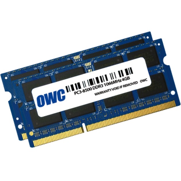 OWC SO-DIMM 8 GB DDR3-1066 (2x 4 GB) Dual-Kit, für MAC , Arbeitsspeicher | 00794504767926 OWC SO-DIMM 8 GB DDR3-1066 (2x 4 GB) Dual-Kit, für MAC , Arbeitsspeicher | 00794504767926