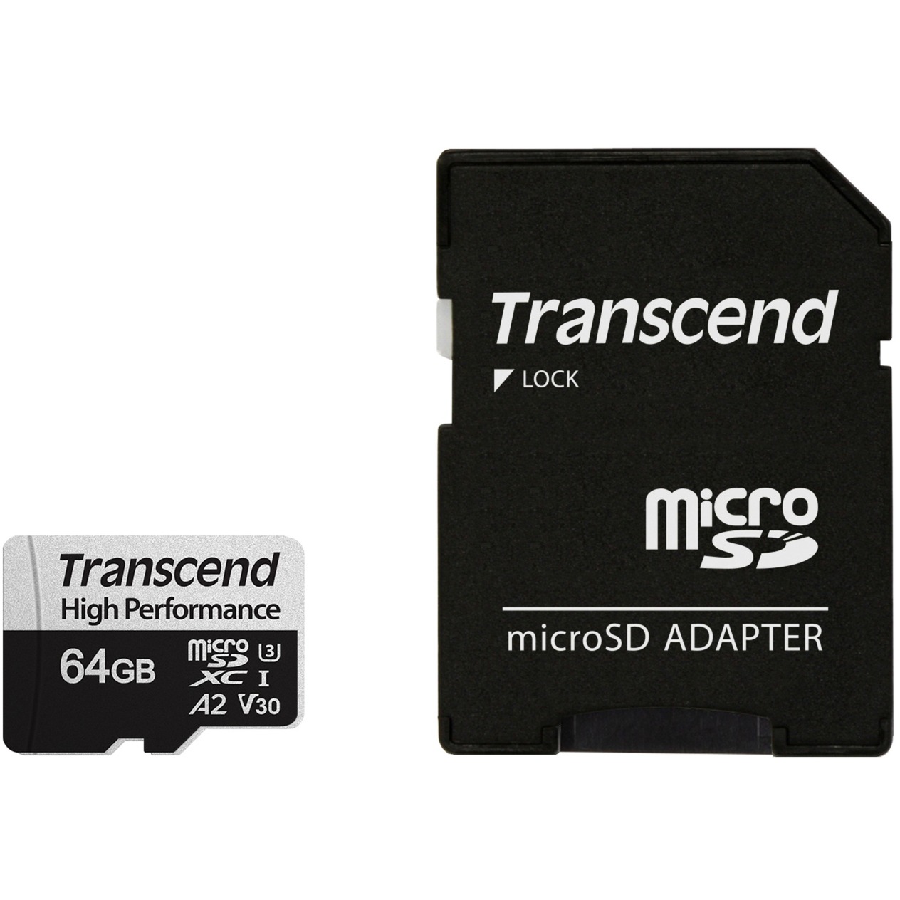 Transcend 330S 64 GB microSDXC, Speicherkarte | 00760557843290