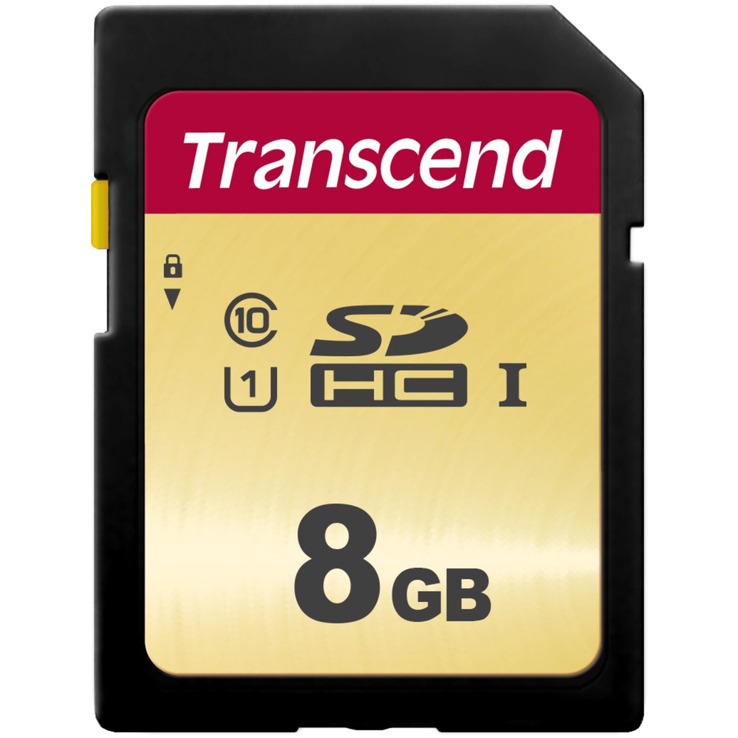 Transcend 500S 8 GB SDHC, Speicherkarte | 00760557841258