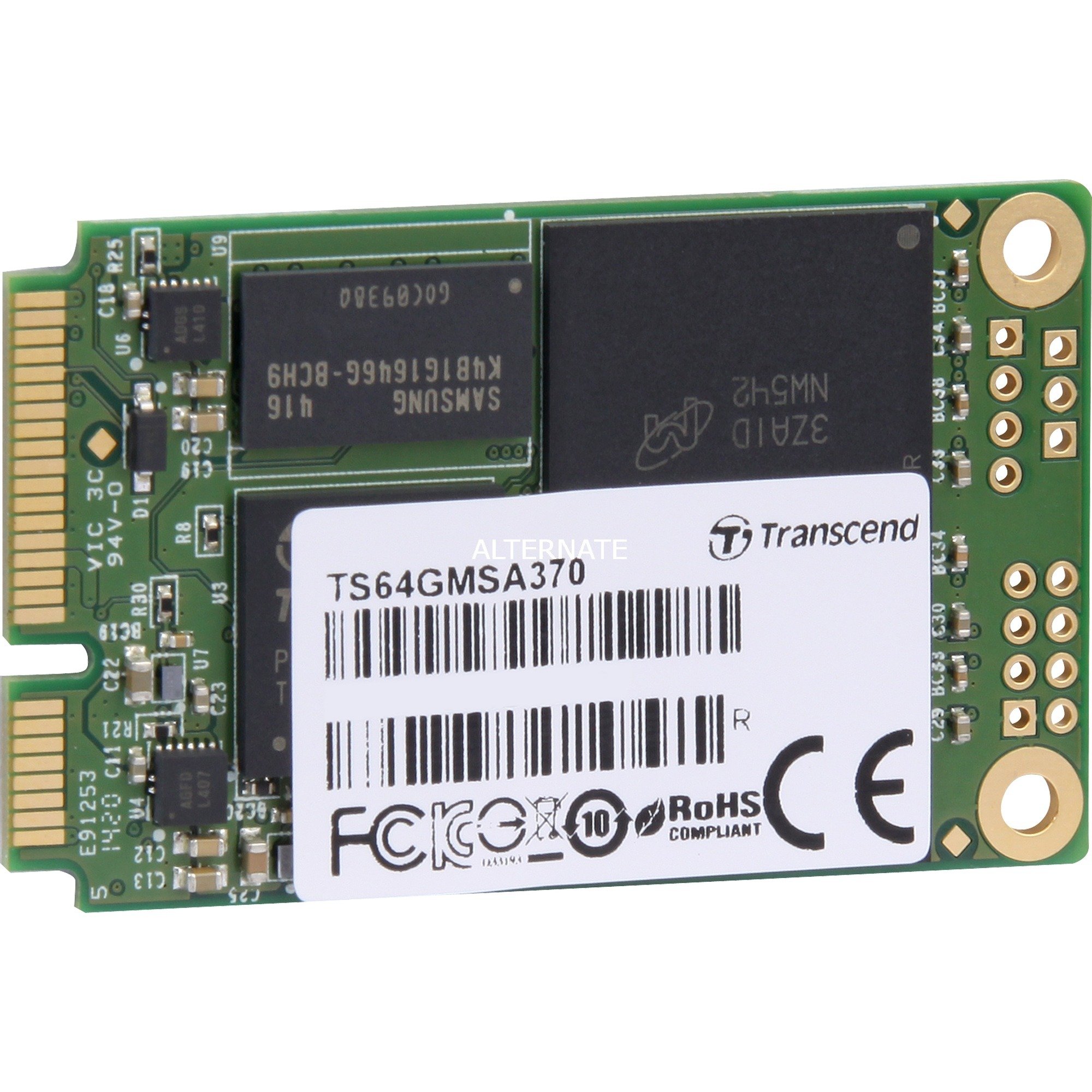 Transcend MSA370 64 GB, SSD | 00760557829386 Transcend MSA370 64 GB, SSD | 00760557829386