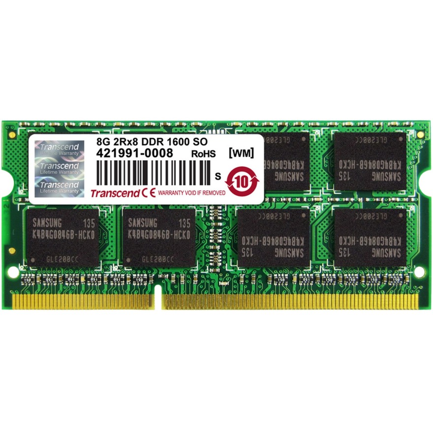 Transcend SO-DIMM 8 GB DDR3-1600, für iMac/MacBookPro/Macmini , Arbeitsspeicher | 00760557828617