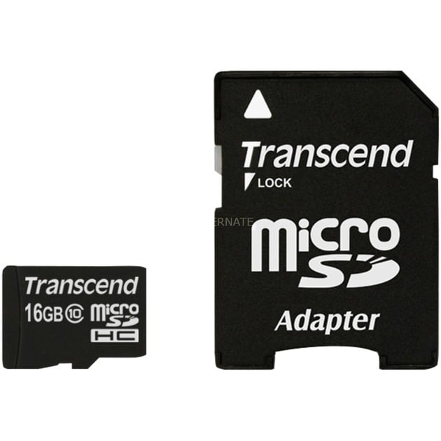 Transcend microSDHC Card 16 GB, Speicherkarte | 00760557817888