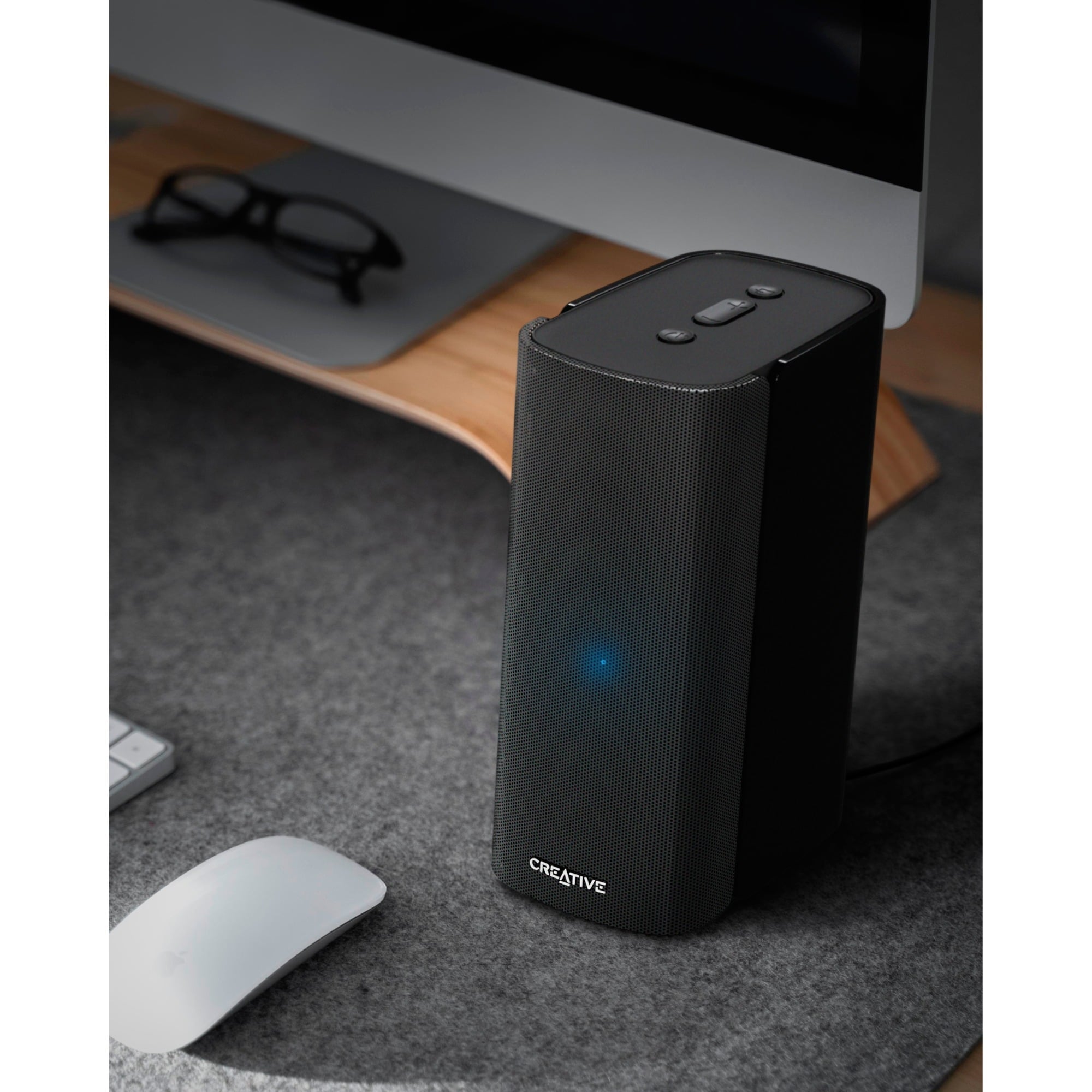 Creative T100, PC-Lautsprecher schwarz, Bluetooth, Optisch, Klinke, USB