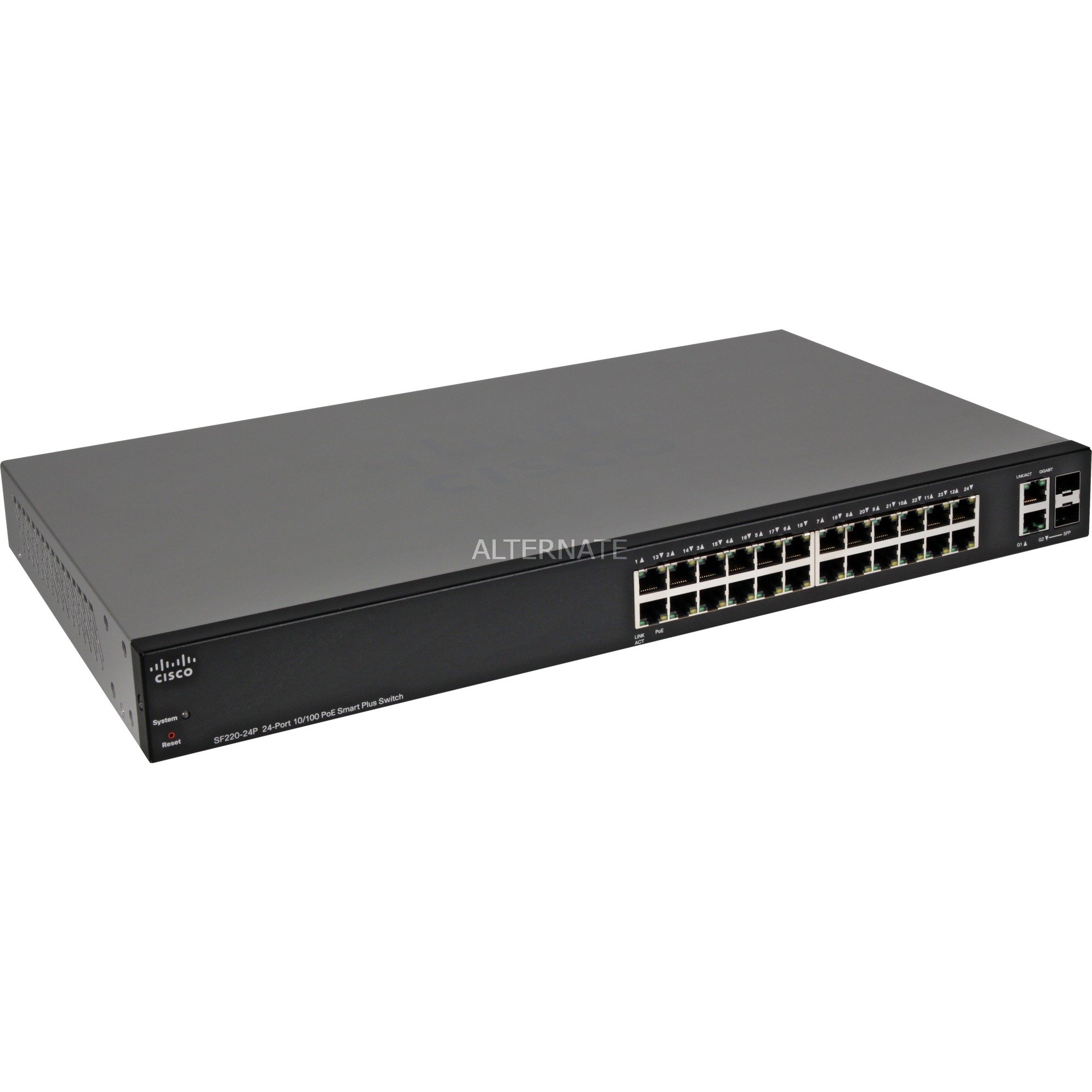 Cisco SF220-24P PoE/FE/GE/SMA/24, Switch | 00882658625237