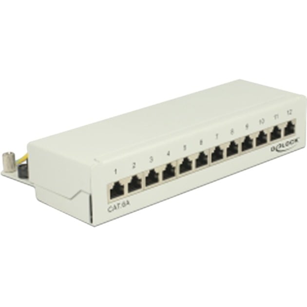 Delock Patchpanel Desktop 12 P Cat.6A | 04043619876754 Delock Patchpanel Desktop 12 P Cat.6A | 04043619876754