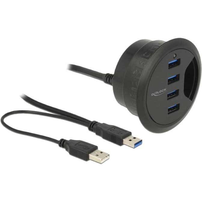 Tisch-Hub 4x USB 3.0 60mm, USB-Hub