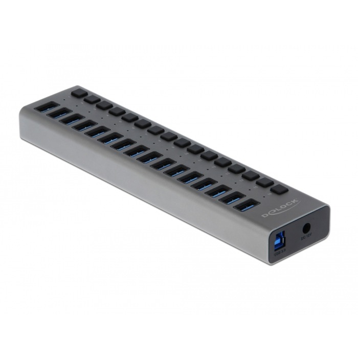 Delock USB 3.0 Hub mit 16 Ports + Schalter, USB-Hub | 04043619639786 Delock USB 3.0 Hub mit 16 Ports + Schalter, USB-Hub | 04043619639786
