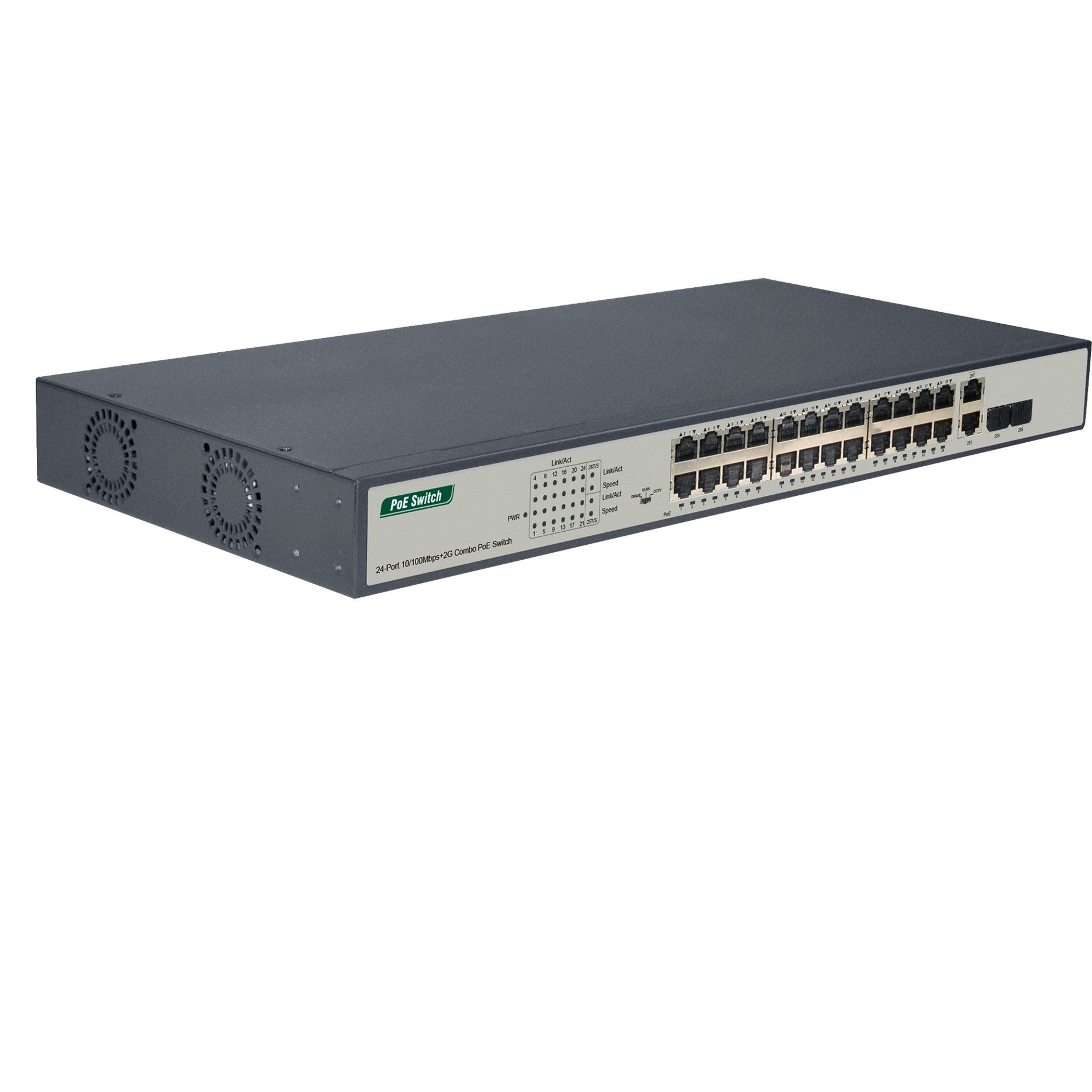 Digitus 24-Port Fast Ethernet PoE Switch | 04016032451242 Digitus 24-Port Fast Ethernet PoE Switch | 04016032451242