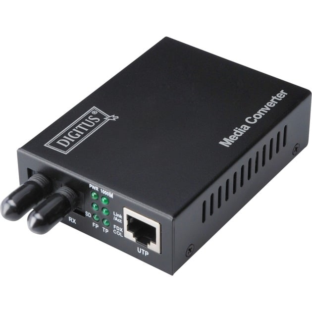 Gigabit Medienkonverter RJ-45 auf ST-Duplex
