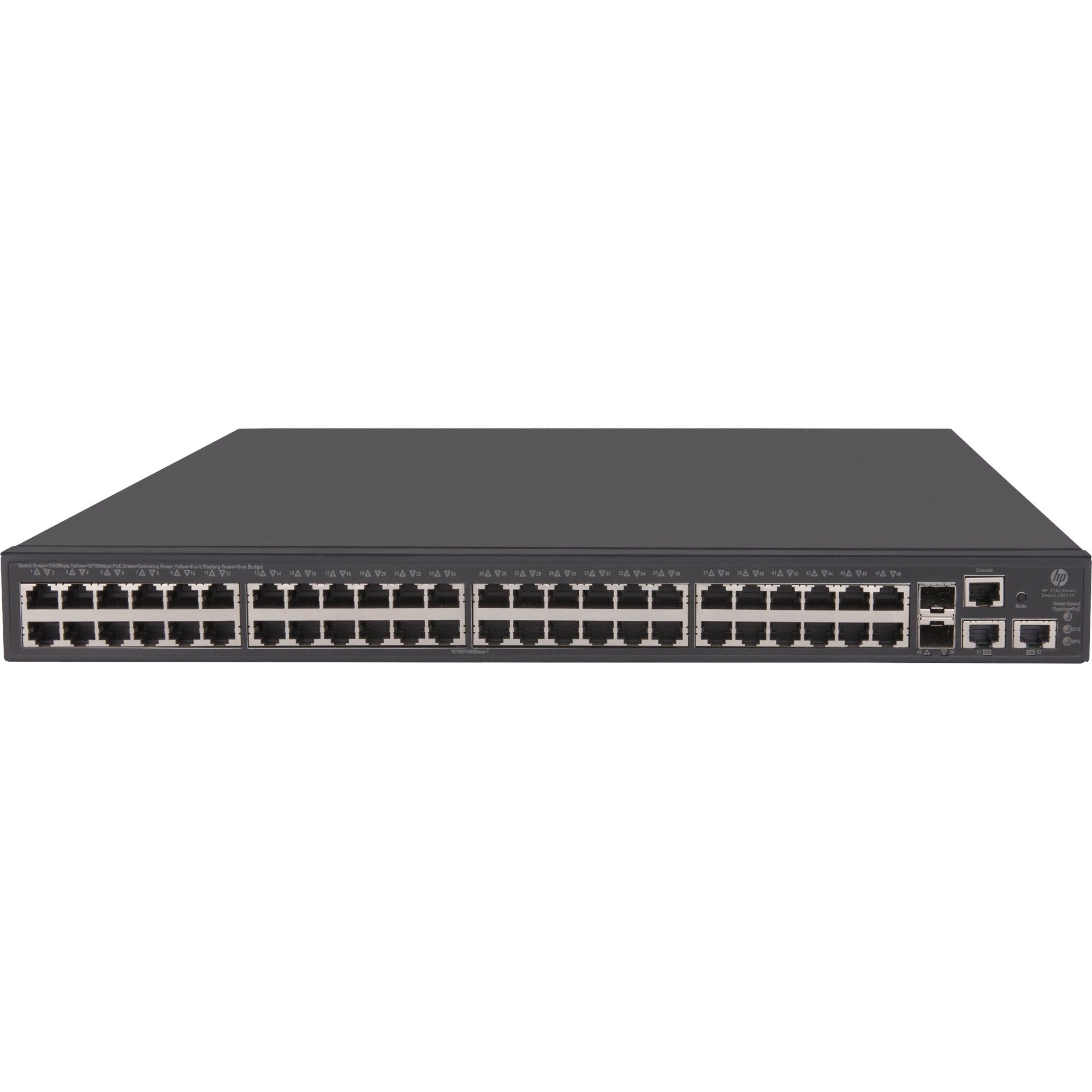 Hewlett Packard Enterprise 5130-48G-PoE+-2SFP+-2XGT (370W) EI, Switch | 00888182608685 Hewlett Packard Enterprise 5130-48G-PoE+-2SFP+-2XGT (370W) EI, Switch | 00888182608685