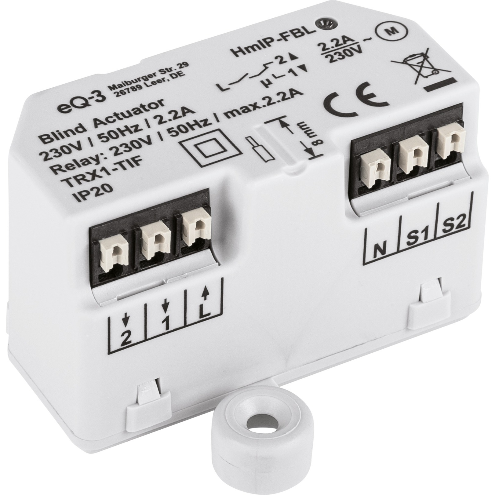 Homematic IP Smart Home Jalousieaktor Unterputz (HmIP-FBL), Relais | 04047976513987 Homematic IP Smart Home Jalousieaktor Unterputz (HmIP-FBL), Relais | 04047976513987