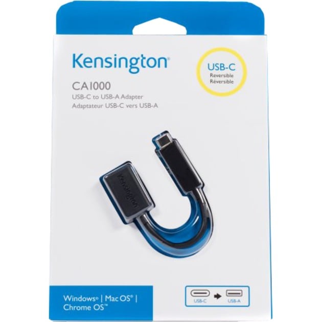 Kensington USB 3.2 Gen 1 Adapter, USB-C Stecker > USB-A Buchse | 00085896339922 Kensington USB 3.2 Gen 1 Adapter, USB-C Stecker > USB-A Buchse | 00085896339922