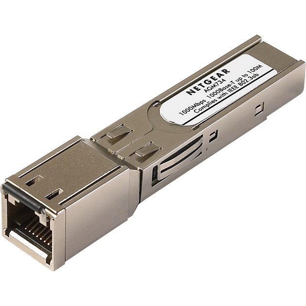 Netgear AGM734 ProSafe 1000Base-T SFP RJ45 GBIC, Transceiver | 00606449075069 Netgear AGM734 ProSafe 1000Base-T SFP RJ45 GBIC, Transceiver | 00606449075069