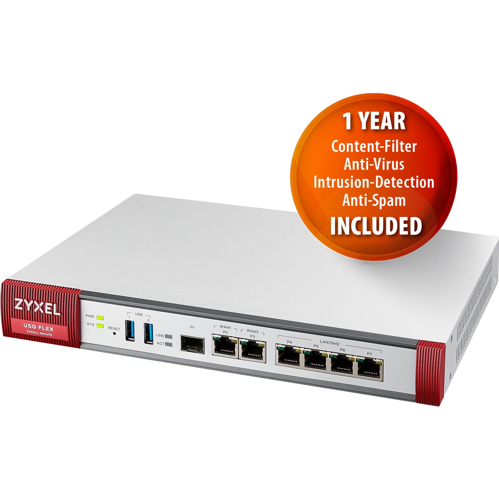 Zyxel USG FLEX 200 UTM Bundle, 1 Jahr, Firewall | 04718937612000 Zyxel USG FLEX 200 UTM Bundle, 1 Jahr, Firewall | 04718937612000
