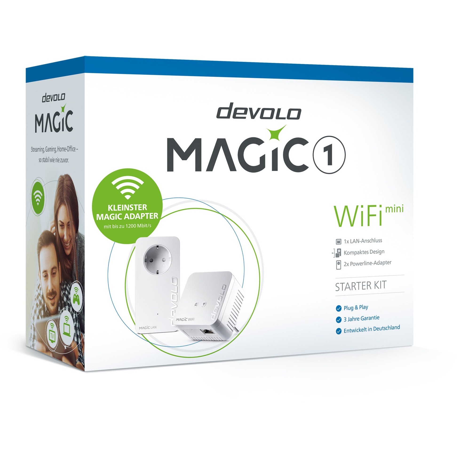 Devolo Magic 1 WiFi 2-1-2 Starter Kit mini, Powerline + WLAN | 04250059685611 Devolo Magic 1 WiFi 2-1-2 Starter Kit mini, Powerline + WLAN | 04250059685611