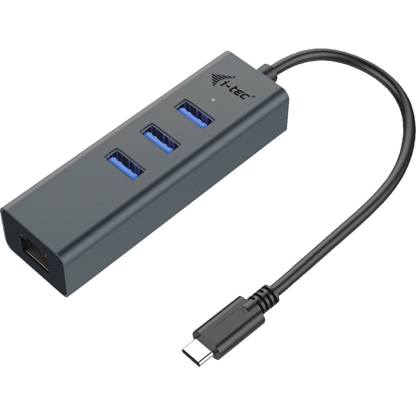 USB-C Metal HUB 3 Port Giga, USB-Hub