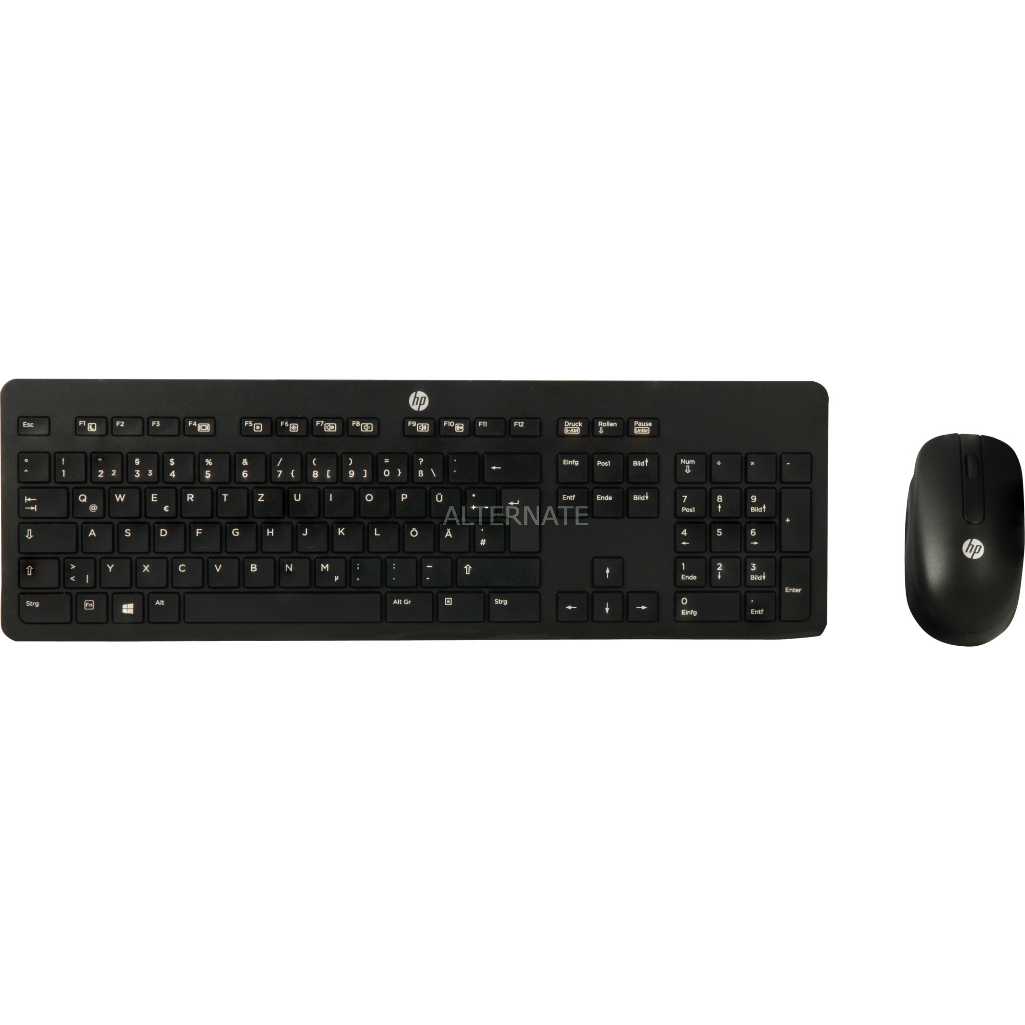 HP Kabellose Slim Tastatur und Maus, Desktop-Set | 00889894647931