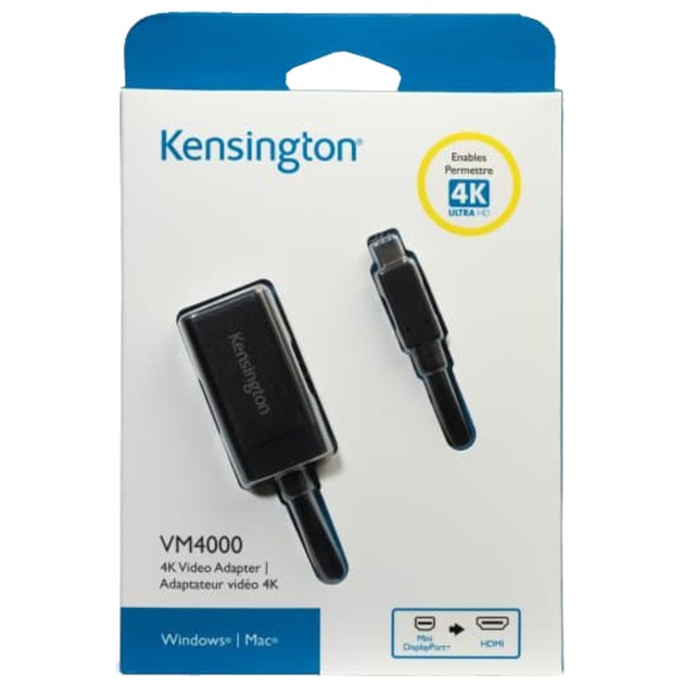 Kensington VM4000 4K Videoadapter Mini DisplayPort auf HDMI | 00085896339854 Kensington VM4000 4K Videoadapter Mini DisplayPort auf HDMI | 00085896339854