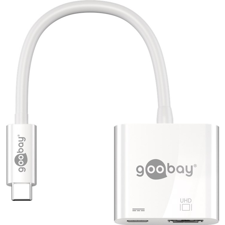 Goobay USB Adapter, USB-C Stecker > USB-C Buchse + HDMI-Buchse | 04040849621109 Goobay USB Adapter, USB-C Stecker > USB-C Buchse + HDMI-Buchse | 04040849621109