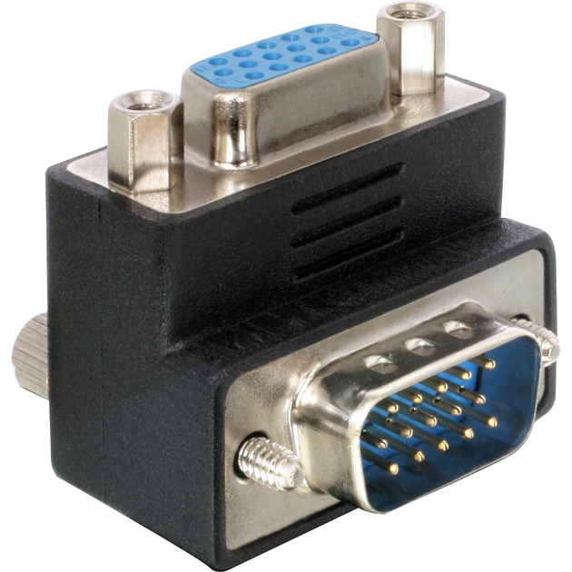 Delock Adapter VGA Stecker/Buchse 90° gewinkelt | 04043619651719 Delock Adapter VGA Stecker/Buchse 90° gewinkelt | 04043619651719