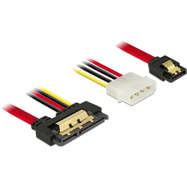 Adapterkabel SATA 7Pin + 5,25"-4Pin > SATA 22Pin