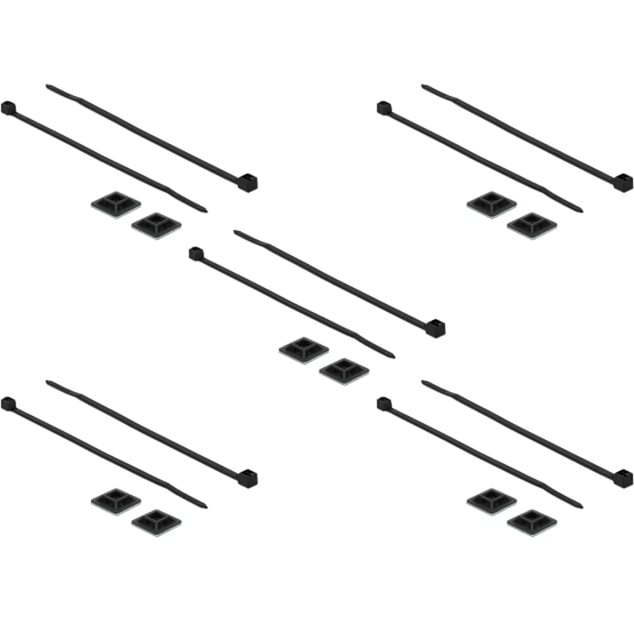 Delock Befestigungssockel 20 x 20mm mit Kabelbinder L 200 x B 2,5mm | 04043619186808 Delock Befestigungssockel 20 x 20mm mit Kabelbinder L 200 x B 2,5mm | 04043619186808