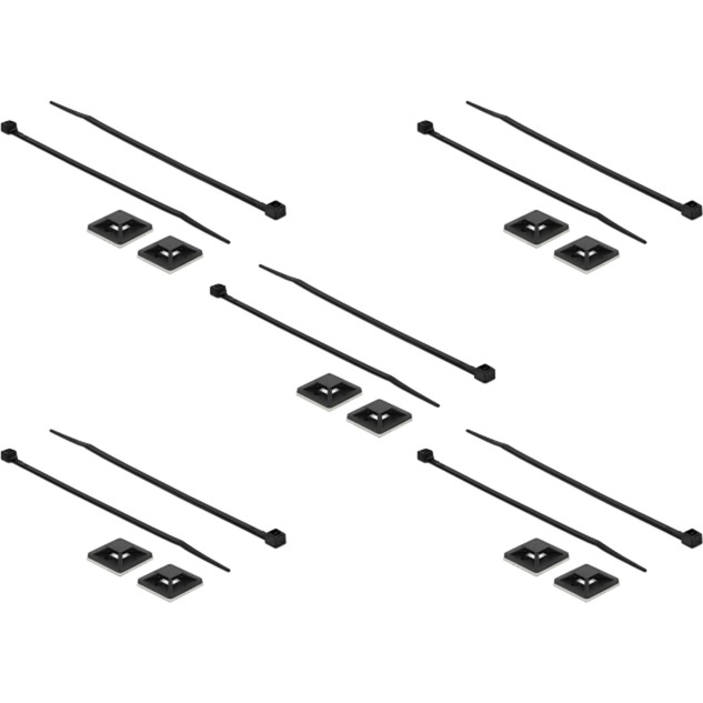 Delock Befestigungssockel 25 x 25mm mit Kabelbinder L 150 x B 3,6mm | 04043619186730 Delock Befestigungssockel 25 x 25mm mit Kabelbinder L 150 x B 3,6mm | 04043619186730