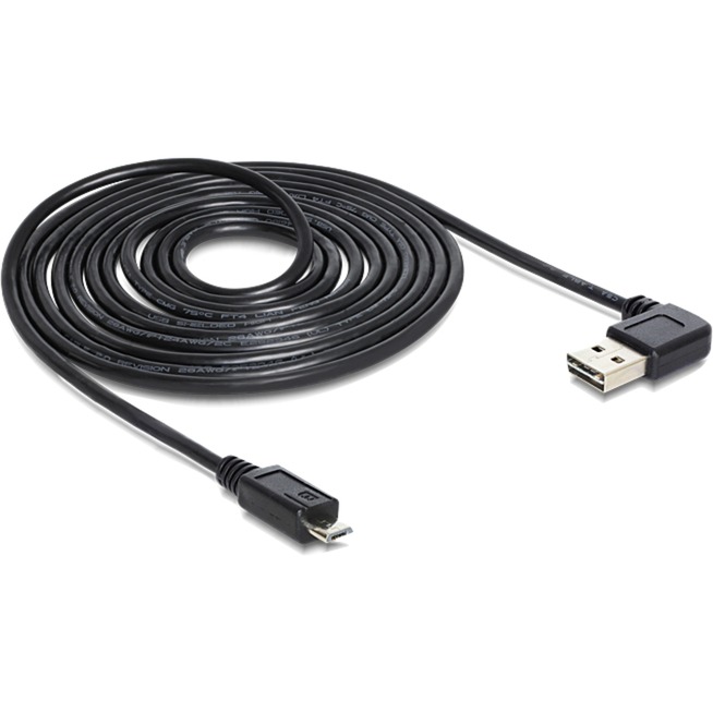 EASY-USB 2.0 Kabel, USB-A Stecker 90° > Micro-USB Stecker