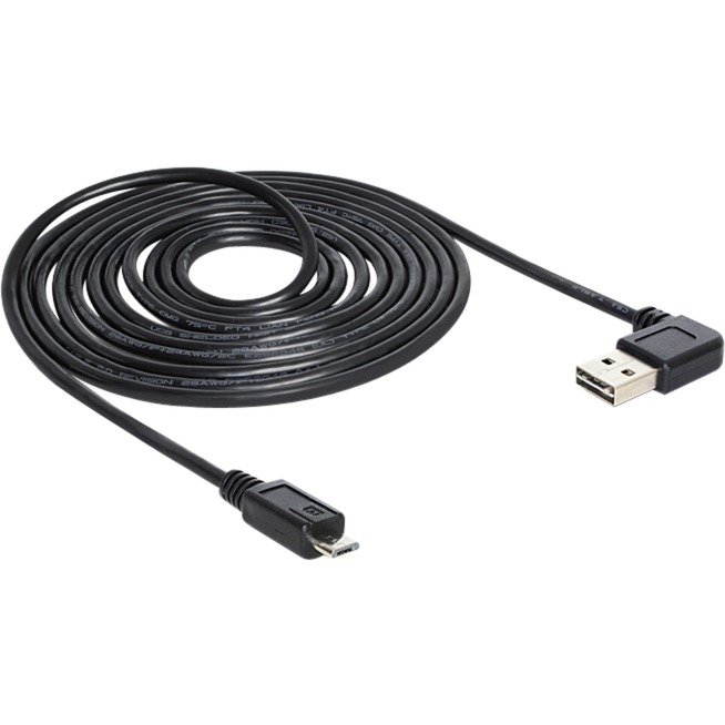 EASY-USB 2.0 Kabel, USB-A Stecker 90° > Micro-USB Stecker
