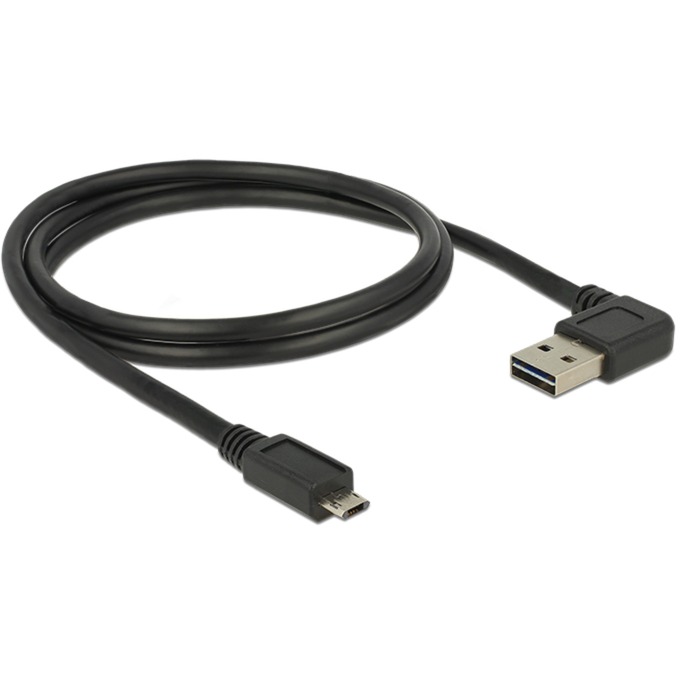 EASY-USB 2.0 Kabel, USB-A Stecker > Micro-USB Stecker 90°